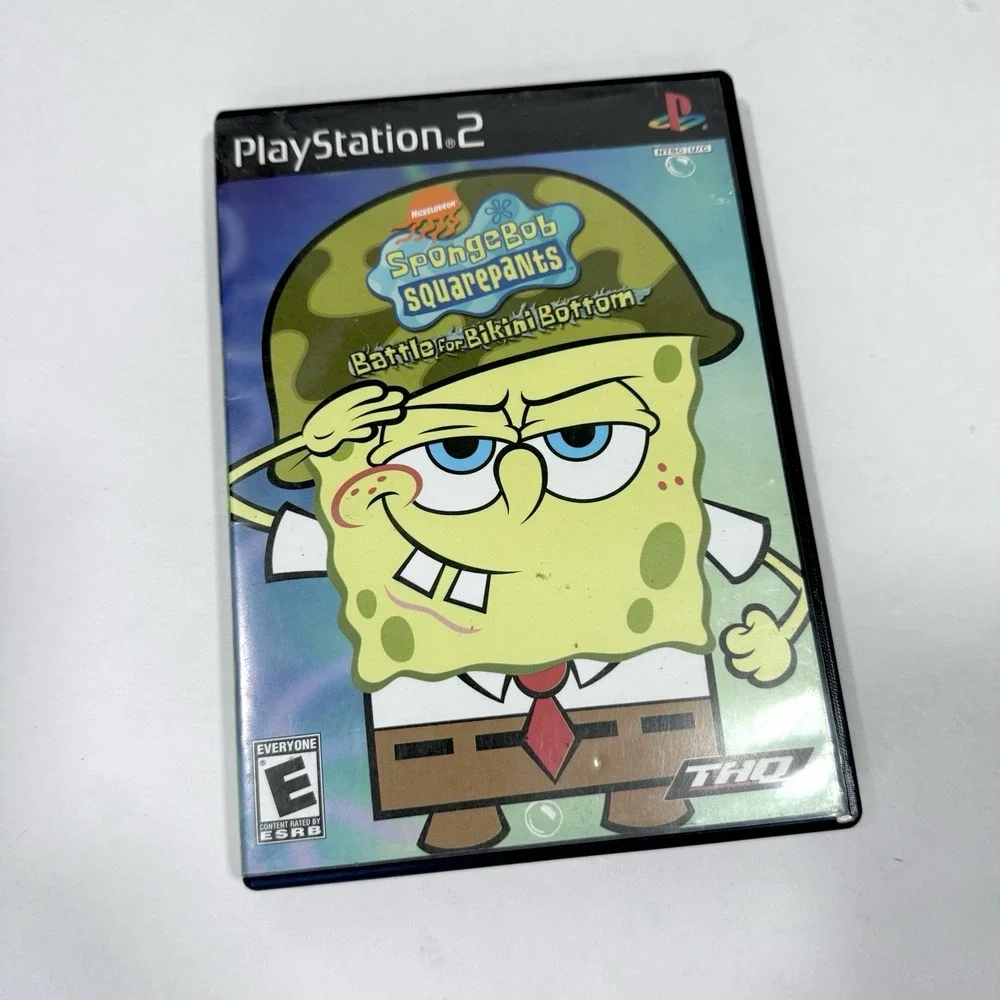 SpongeBob Battle for Bikini Bottom PS2‎ Complete Disc Manual Untested